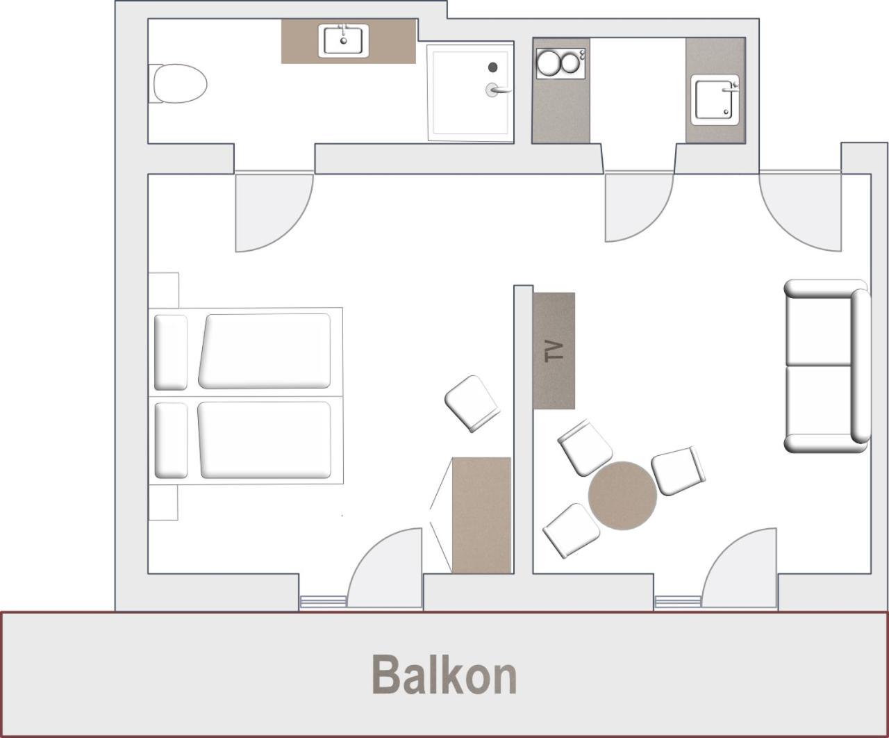 Garni Hotel Walburg Tirolo Habitación foto